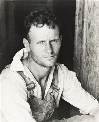 WALKER EVANS (1903-1975) Floyd Burroughs, A Cotton Sharecropper, Hale County, Alabama.                                                           
